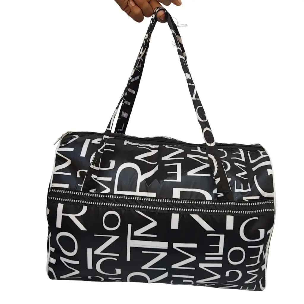 Letter Print Duffle Bag!